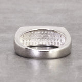 Sterling Silver Mens Jewelry Micro Pave Cubic Zirconia Hip Hop Pinky Mens Signet Ring Best Gift