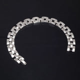 Retro 925 Sterling Silver 10mm Wide Watch Chain Bracelet for Men Punk Hip Hop Boutique Jewelry