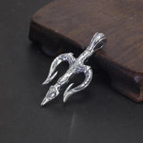 925 Sterling Silver Pendant Aquaman and the Lost Kingdom Retro Necklace Personalized Sweater Chain Jewelry - GQTORCH Jewelry