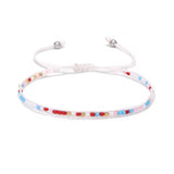 Handmade Bohemian Seed Beads Bracelet Hand Rope Ethnic Style Colorful Adjustable Miyuki Fashion Jewelry for Women Men
