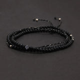 Handmade Natural Stone Small Beaded Bracelet for Women Men Adjustable Bohemia Delicate Daily Wristband Jewelry Clearance Sale