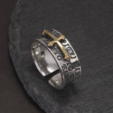 925 Sterling Silver Cross Ring for Men Women Hip Hop Punk Retro Finger Rings Fashion Party Jewelry