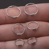 8,10,12mm 925 Sterling Silver Small Huggie Earrings Gold Plated Punk Thin Hoop Earrings Ear Bone Buckle Cartilage Helix Tragus