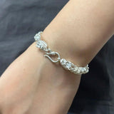 999 Bright Silver Dragon Bracelet for Men, Punk Hip Hop Rock Fashion Classic Bracelet, Jewelry Gift - GQTORCH Jewelry