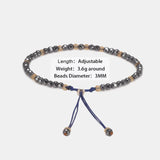 Natural Crystals Bracelet for Women Marcasite Multifaceted Beaded 925 Sterling Silver Bracelet Adjustable Yoga Jewelry - GQTORCH Jewelry