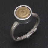 Real 925 Sterling Silver Studding Earrings Rotating Ring for Men and Women with OM Symbol Tibetan Buddhist Jewelry Suit