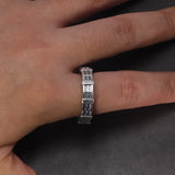 Real 925 Sterling Silver Stargate Rings for Fans Massive Transportation Device In Stranger Things TV Show Cosplay Christmas Gift