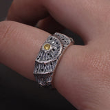 925 Sterling Silver Retro Volcano Couple‘s Ring for Lovers Adjustable Hip Hop Vintage Unique Design Jewelry