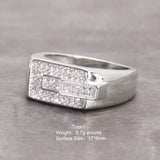 Sterling Silver Engagement Rings Micro Pave Cz Hip Hop Pinky Designer Wedding Rings Fine Jewellery