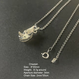 S925 Sterling Silver Punk Pendant for Men and Women Eagle Cheetah Rhino Crocodile Necklace Pendant Vintage Jewelry