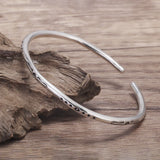 925 Sterling Silver Feather Thin Cuff Bangle Bracelet for Women Men Moon Star Design Retro Simple Indian Jewelry Party Gift
