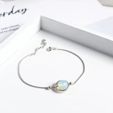Natural Stone Ball Charm 925 Sterling Silver Box Chain Bracelets For Women Simple Minimalism Multi Color Real Crystal Bracelet - GQTORCH Jewelry