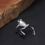 1pc S925 Sterling Silver Climbing Frog Clip Earring Women Men Retro Punk Ear Cuff Funny Animal Cartilage Earring Party Jewelry