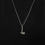 925 Sterling Silver Nordic Viking Axe Pendant Necklace Antiqued Retro Punk Celtic Trendy Male Boy Amulet Jewelry Gifts