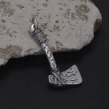 925 Sterling Silver Nordic Viking Axe Pendant Necklace Antiqued Retro Punk Celtic Trendy Male Boy Amulet Jewelry Gifts