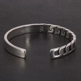 Handmade S925 Sterling Silver Bracelet Retro Hollow Weaving Twisted Glossy Bracelet Sterling Silver Jewelry for Men and Women