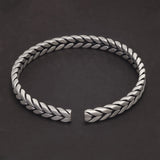 999 Pure Silver Handmade Braided Cuff Bracelet for Women and Men 5.5mm Matte Simple Retro Open Bangle Fashion Party Jewelry