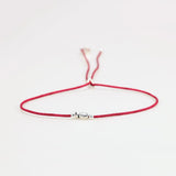 Lucky Red Rope Bracelets 925 Sterling Silver Fish Adjustable Simple Charm Bracelets for Women - GQTORCH Jewelry