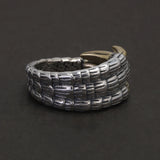 925 Sterling Silver Gothic Eagle Claw Ring for Men Women Opening Type Resizable Retro Punk Hip Hop Cool Motorcycle Biker Jewelry