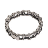 Vintage Bicycle Chain Bracelet 925 Sterling Silver for Men Viking Fine Jewelry