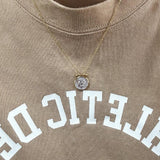 925 Silver Coin Pendant Chain Vintage Rome Knight Necklace Delicate Small Pendant Gold Plated Two-tone Party Jewelry Gift - GQTORCH Jewelry