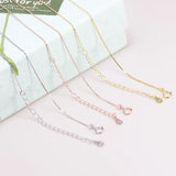 S925 Sterling Silver Necklace for Women Simple Fashion Snake Chain Elegant Female Jewelry