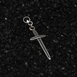 925 Sterling Silver Gothic Cross Drop Earrings Black Zircon Men Women Retro Fashion Jewelry Friendship Gifts