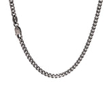 S925 Sterling Silver 2.5mm Whip Rope Men's Necklace Punk Rock Cool Fashion Long Necklace Jewelry