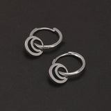925 Sterling Silver Abalone Shell Small Drop Earrings Women Gold Turquoise Natural Stone Hoop Earrings Vintage Fashion Jewelry