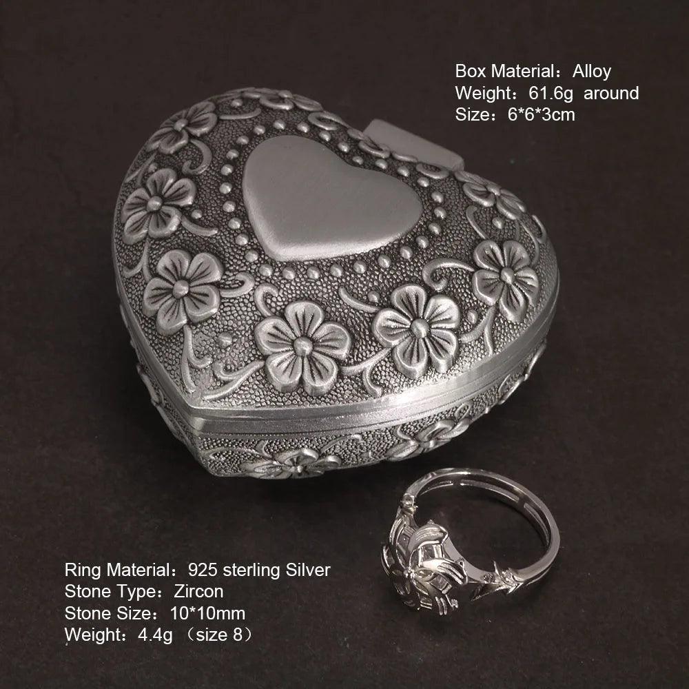 Genuine 925 Sterling Silver Ladies Ring The Galadriel Nenya Zircon
