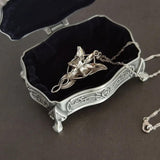 925 Sterling Silver Arwen Necklace Fashion Fairy Princess Twilight Star Necklace Women's Sweater Chain Accessories - GQTORCH Jewelry