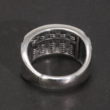 Real S925 Vintage Sterling Silver Wealth Coin Abacus Ring Open Style Men's and Women's Feng Shui Jewelry