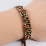 Handmade Braided Rope Bracelet Strong Survival Paracord Bracelet For Military Fan Camping Outdoor Living Skills Men And Women - GQTORCH Jewelry