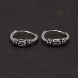 10mm Ear Bone Earrings 925 Sterling Silver Hoop Earrings For Women Ear Buckle Small Earlobe Earrings Mens Retro Punk Jewelry