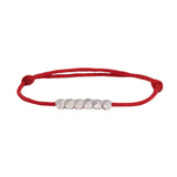 Multicolor Braided Lucky Rope Bracelet for Men and Women with 925 Sterling Silver Beads Adjustable Amulet Jewelry