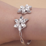 925 Sterling Silver Lord of the Ring Arwen Evenstar Bangle Bracelet Women Elvish Elegant Fashion Jewelry Cosplay Party Accessory