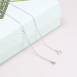 S925 Sterling Silver Necklace for Women Simple Fashion Snake Chain Elegant Female Jewelry