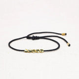 Handmade Tibetan Copper Bead Lucky Rope Bracelet & Bangles Adjustable String For Men And Women Wax Thread Bracelets - GQTORCH Jewelry