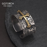 925 Sterling Silver Cross Ring for Men Women Hip Hop Punk Retro Finger Rings Fashion Party Jewelry