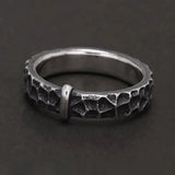 925 Sterling Silver Outlander Rings for Men Women Claire's Ring Retro Hammer Pattern Wedding Band Movie TV Show Jewelry Gift