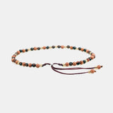 Red Tiger Eyes Beads Bracelet for Women Natural Stone Multifaceted Crystal Handmade Braided Friendship Charm Bracelets - GQTORCH Jewelry
