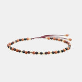 Red Tiger Eyes Beads Bracelet for Women Natural Stone Multifaceted Crystal Handmade Braided Friendship Charm Bracelets - GQTORCH Jewelry