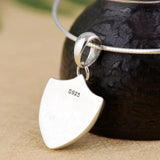 Buddism Real Pure 925 Sterling Silver Women Om Mani Padme Hum Pendant Amulet Handmade Floating Lockets Vintage Jewelry - GQTORCH Jewelry
