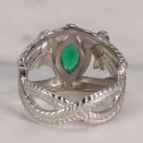 Real 925 Sterling Silver Aragorn Rings of Barahir LOTR Wedding Ring For Men Movie Fan Jewelry - GQTORCH Jewelry
