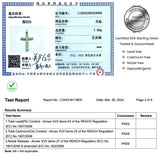 925 Silver Jewelry Certified Original Jesus Cross Pendant Necklace with Gold Carved Forever Eternity Reignitions Amulet Jewelry