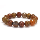 6-20mm Natural Dragon Scale Agate Beaded Bracelet for Men Women Genuine Stone Beads Wristband Vintage Fine Jewelry