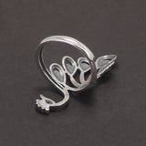 925 Sterling Silver Vintage Peacock Ring for Women Thai Silver Color Ethnic Style Jewelry Birthday Party Gift for Lady