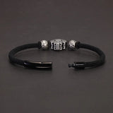 Handmade Threads Braided S925 Sterling Silver Charm Bracelet for Male and Female Chinese Knotting Amulet Jewelry