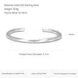 3pcs/set 925 Sterling Silver Stack Bracelet for Men Women Pink White Braided Cotton Rope Multilayered Handmade Fashion Jewelry