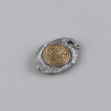 Real Pure 925 Sterling Silver Women and Men Pendant Retro Jewelry Six Words Mantra Auspicious Safely Pendant Talisman Amulet - GQTORCH Jewelry